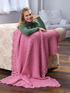 Blush Rose Afghan: free pattern