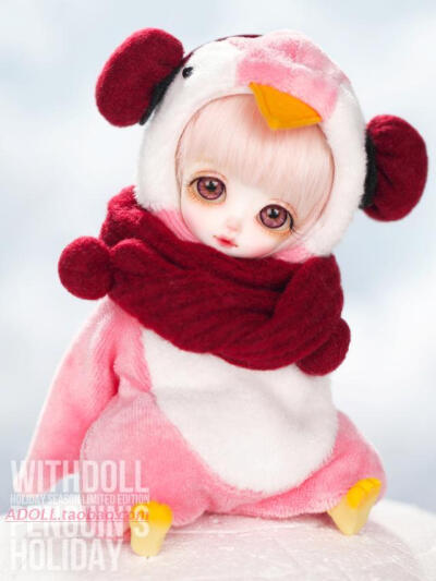 代购 Withdoll 8分娃娃 Poppy / Penguins Holiday 企鹅