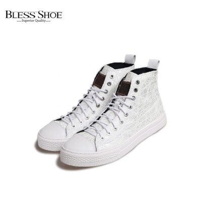 BLESS TYCHE SHOE 2015 S/S SPIDER 条纹飞线 情侣款高帮休闲鞋