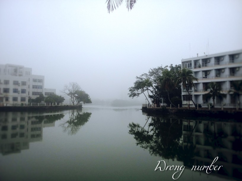 海南大學東坡湖 靜謐曠湖