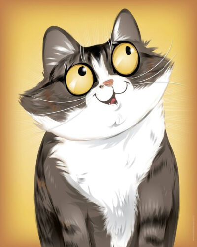 画师Chris Beetow的宠物插画~猫咪