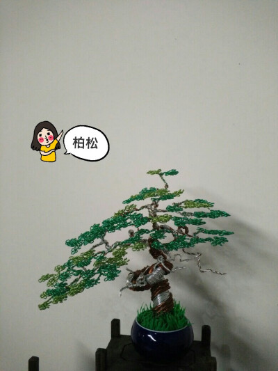 铝线盆景
手工制作