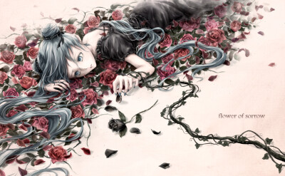 初音未来 flower of sorrow P站 nuwanko 48186454