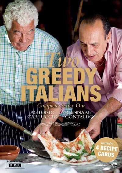 【片名】贪嘴意大利 第一季 Two Greedy Italians Season 1 (2011)，又名：又名: 两个意大利吃货 / 吃遍義大利（台）【制片国家/地区】英国，【片长】集数: 4集，【简介】两位意大利国宝级厨艺大师安东尼奥·卡路奇欧…