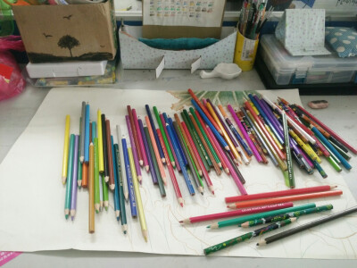 所有铅笔，嘉伯辉48色和真彩48色