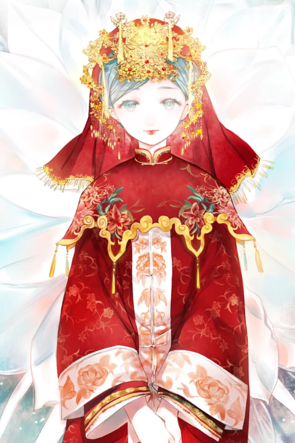 二次元动漫唯美治愈昙花