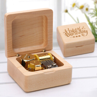 木质音乐盒八音盒创意生日礼物送女生男生闺蜜母亲节礼品实用特别