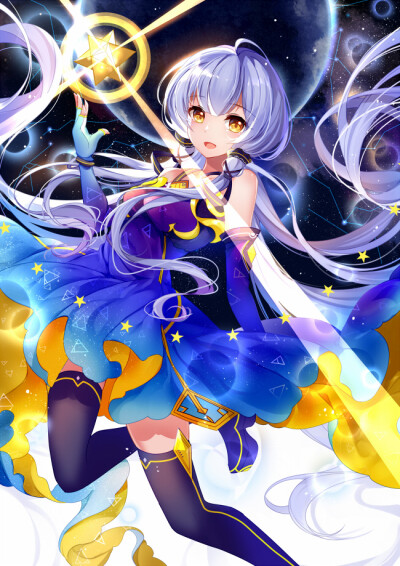 【id=56433119 画师：Bison仓鼠 标题：-Stardust-】V家，VOCALOID，VOCALOID4，VOCALOID CHINA，VC，星辰，stardust，星空，星星