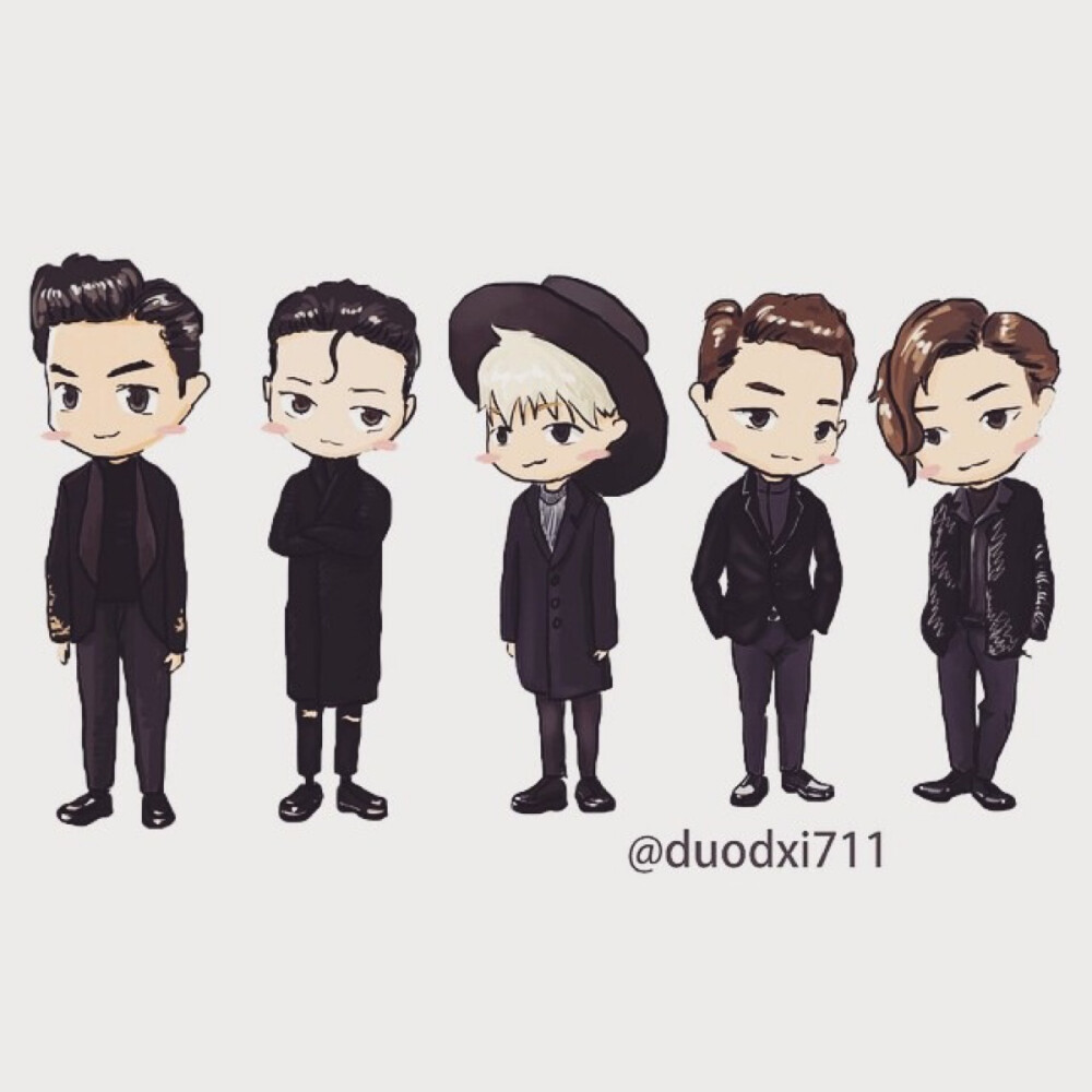 #Bigbang#手绘#Q版 cr：duodxi711