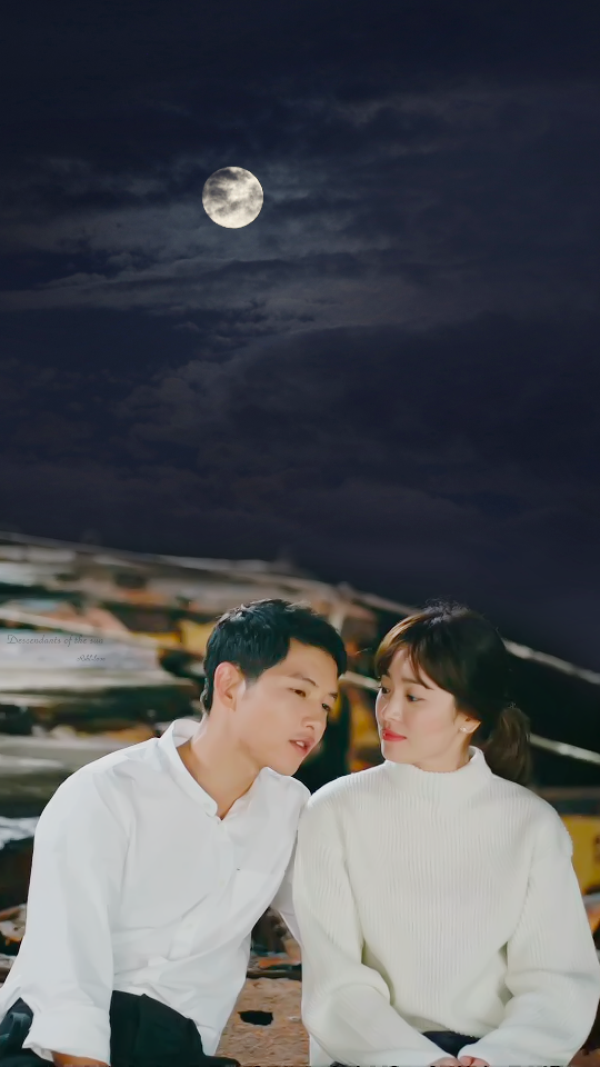 #The descendants of the sun#《太阳的后裔》柳大卫@姜暮烟# 有天，如梦一般，你向我走来