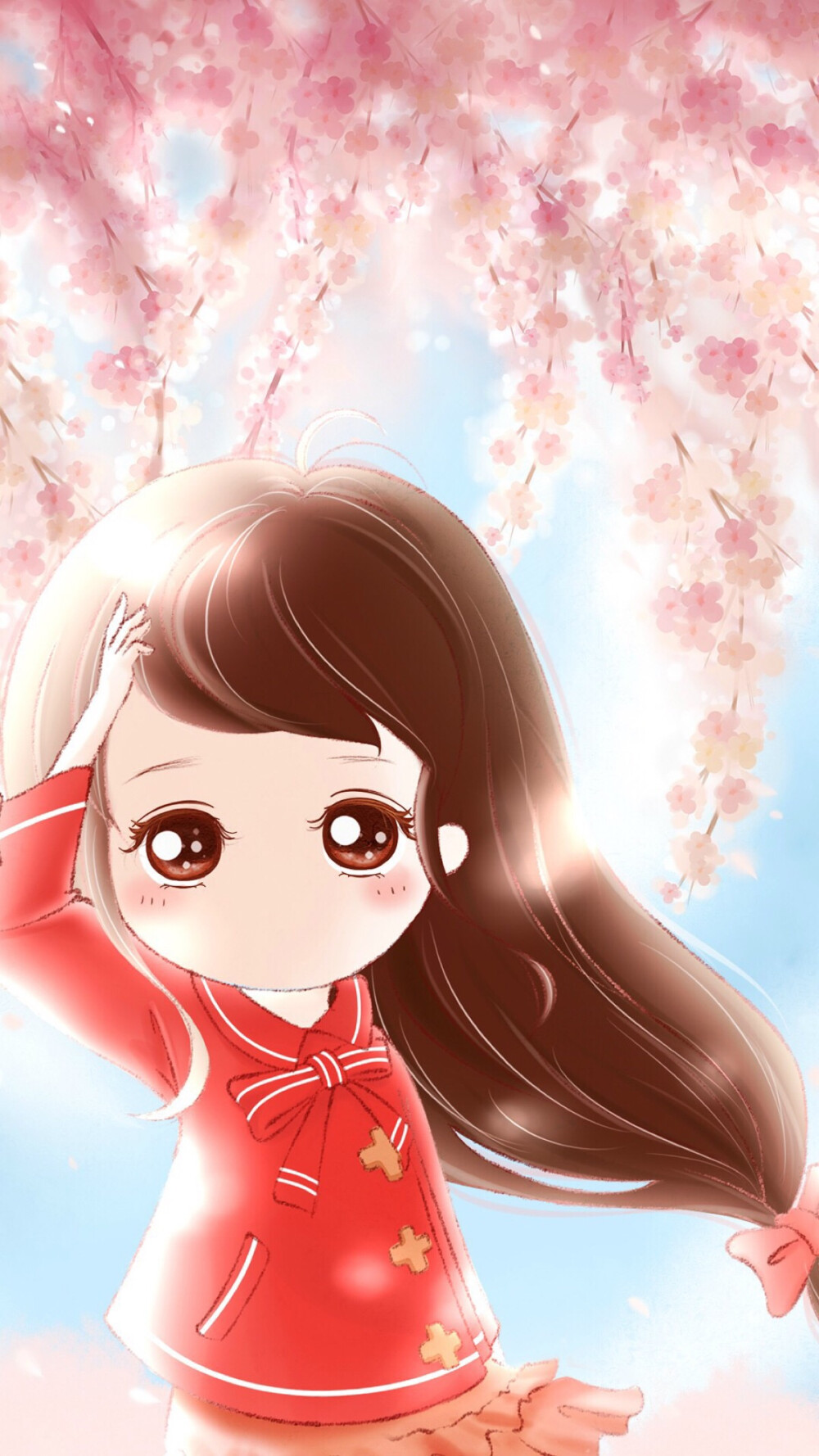 小薇的世界光 插画 壁纸