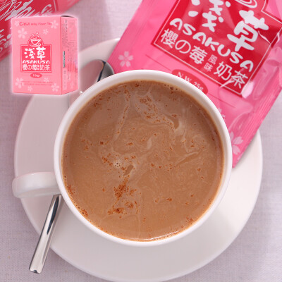台湾进口 卡萨casa浅草樱之莓风味奶茶125g150g 夏天饮品