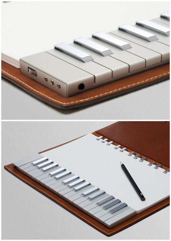 Good for the traveling musical idea haver! Keys on the go | Yamaha
Keyboard Notebook.. pretty darned cool: