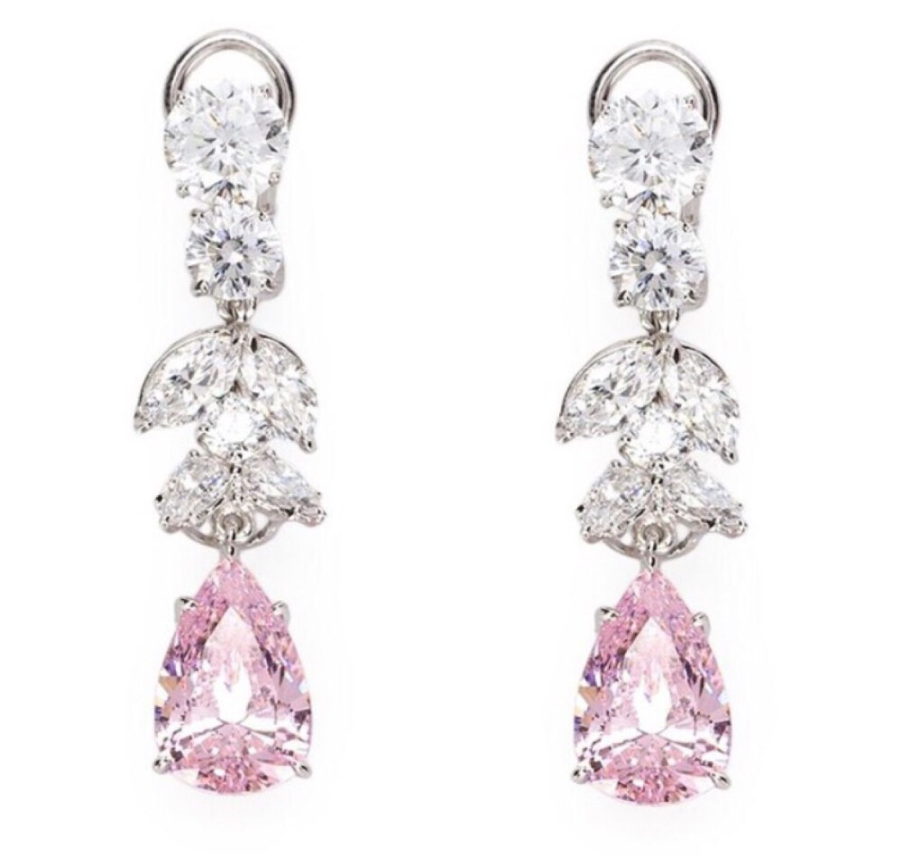 pink diamond earrings