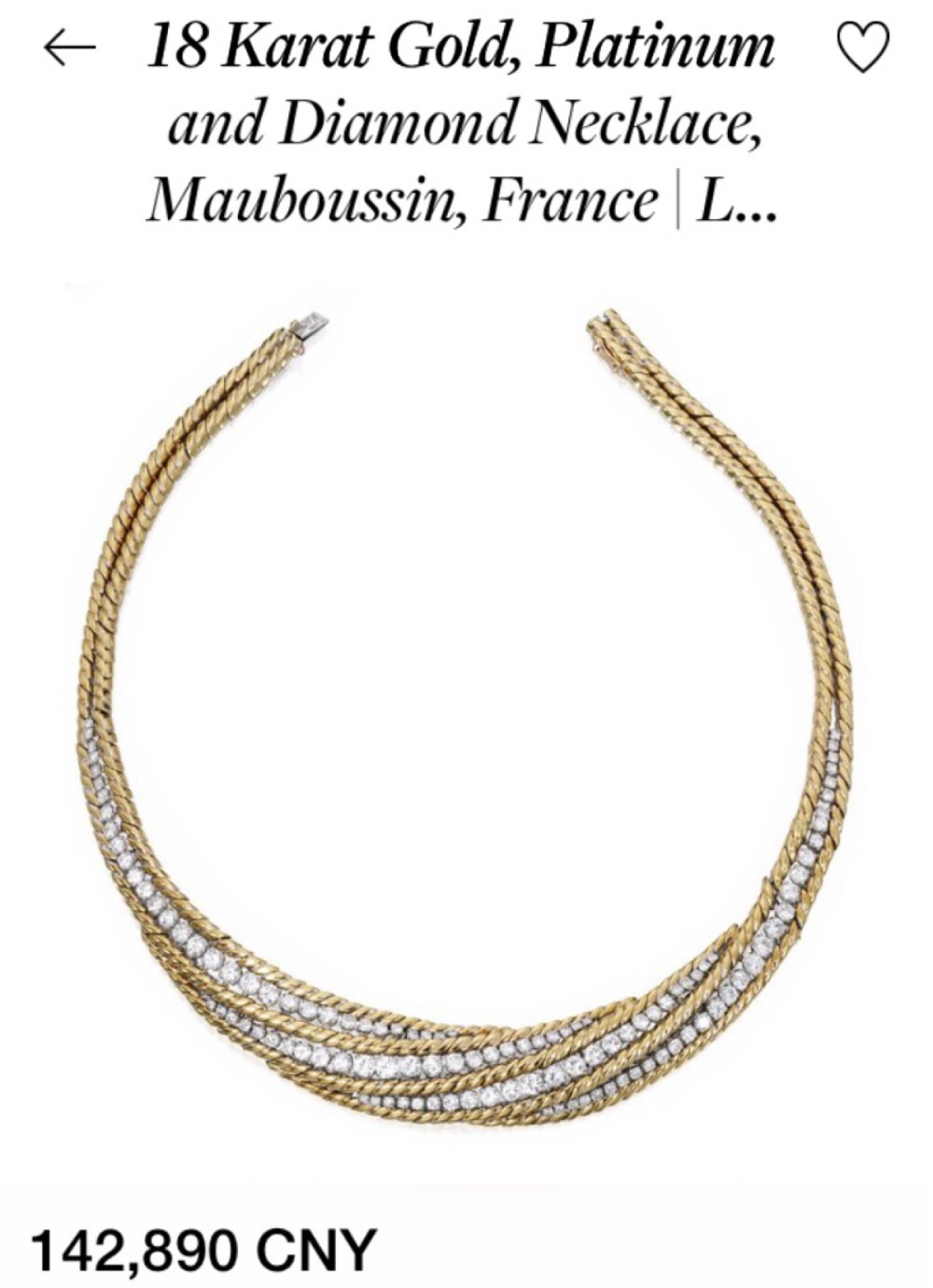 18kgold and diamond necklace