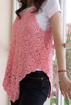 free crochet patterns for women's clothes crocheted with flowers