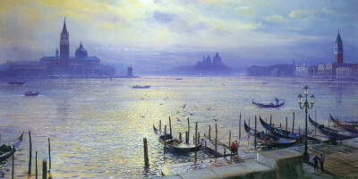 Peter Ellenshaw（1913-2007）出生于英国伦敦，是非常著名的海景、风景画家。参与了迪斯尼公司多部电影的特效制作，并获得过奥斯卡奖。