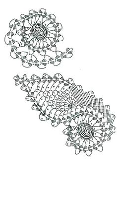 Pattern for Irish lace motifs