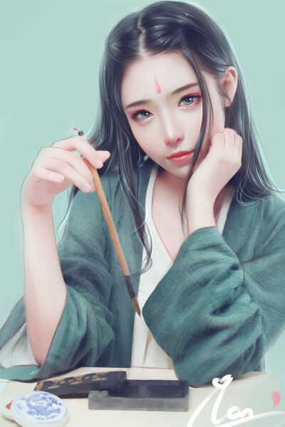 小岚转手绘美女