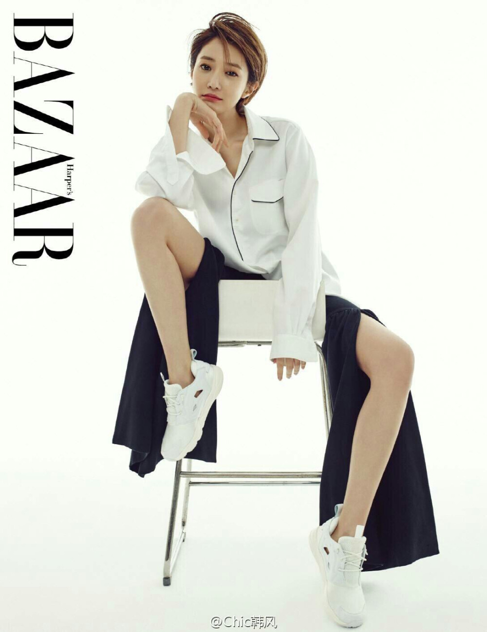 短发女王高俊熙for BAZAAR 五月刊画报 