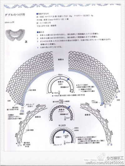 钩针领子