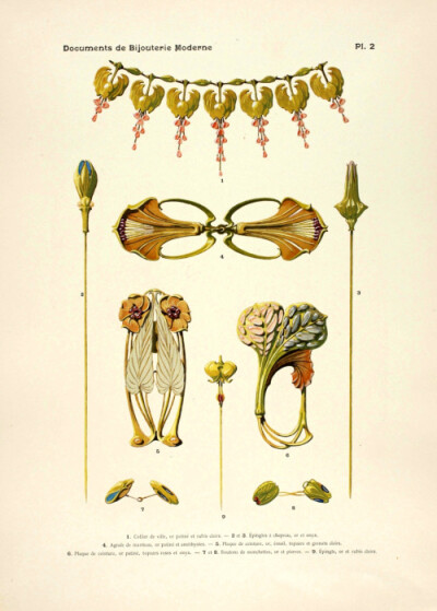 1900年代法国新艺术运动先驱 Paul Follot的珠宝首饰设计图鉴。法国作为新艺术运动的发源地，在19世纪末到20世纪初的短短几十年间出现了大量的天才级的新艺术风格的艺术家，Paul Follot就是其中非常重要的一位。新艺…