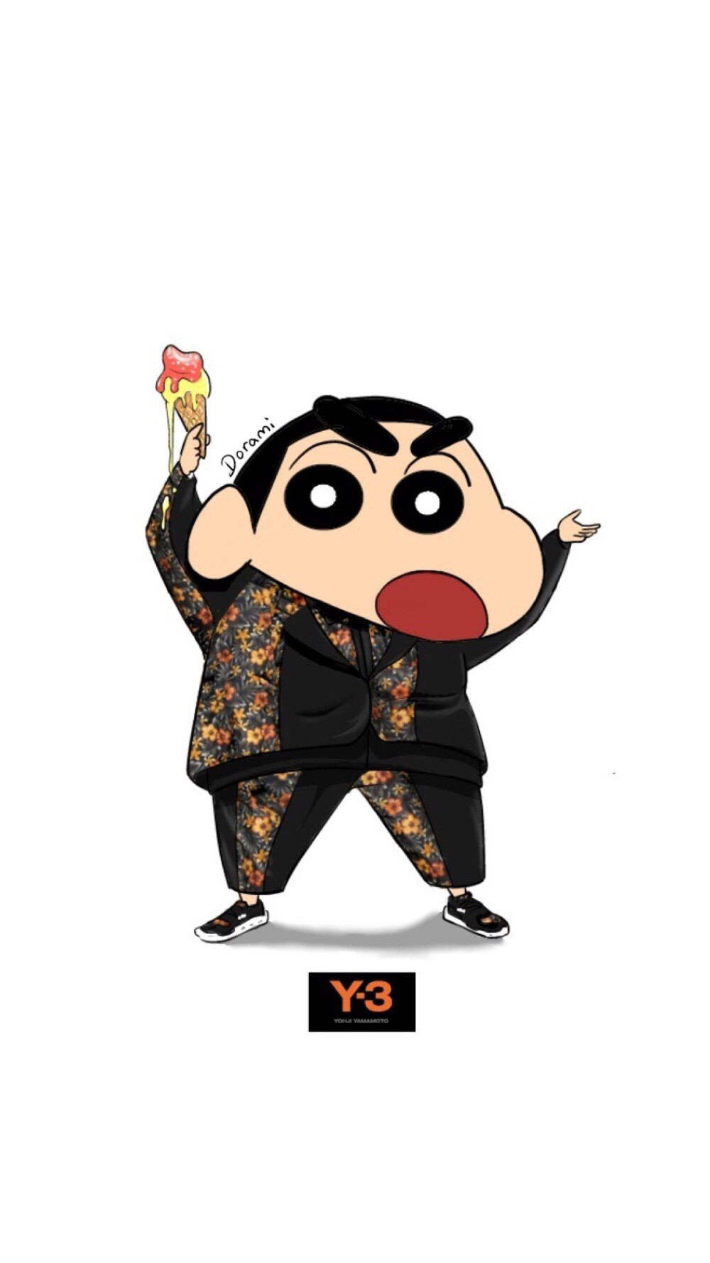 壁纸头像时尚插画蜡笔小新插画师dorami