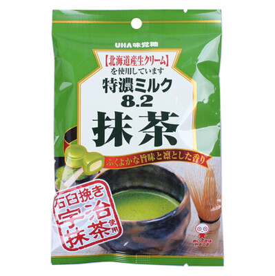 代购
日本进口 UHA悠哈 味觉 袋装特浓 8.2 抹茶糖 (含宇治抹茶) 84g