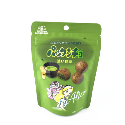 日本进口零食品 森永迪士尼特浓宇治抹茶夹心饼干 44g