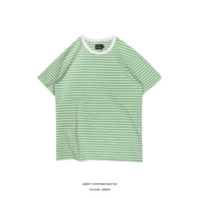 LK LIBERTY KOSTUME stripe tee 薄荷绿短袖