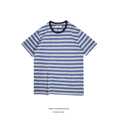 LK LIBERTY KOSTUME stripe tee 牛仔蓝短袖打底