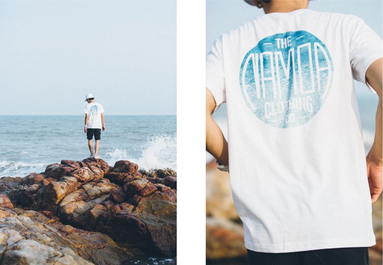 双头燕 副线 NAMOA 16S/S “BLUE SEA” 海洋 白色 TEE