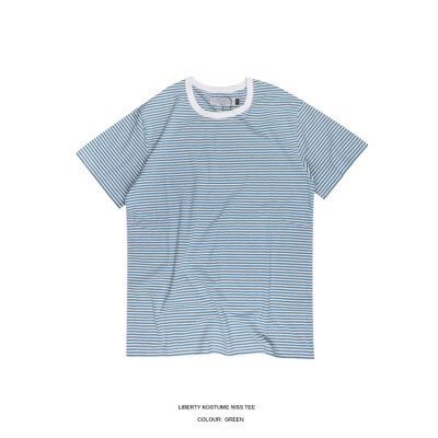 LIBERTY KOSTUME stripe tee 绿小条