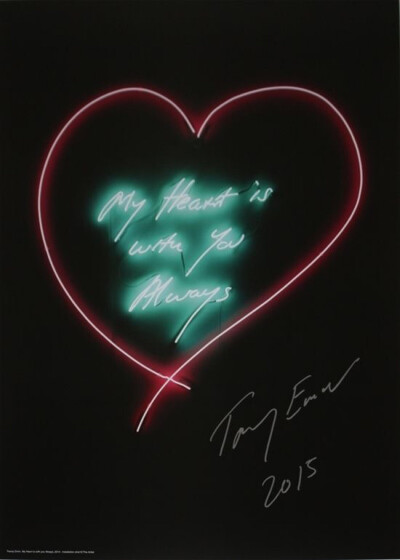 Tracey Emin "My heart is with you always "