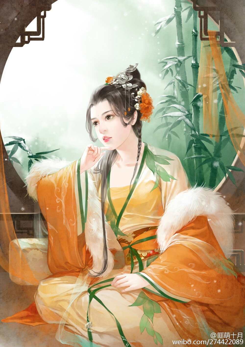 古风美人插图美图