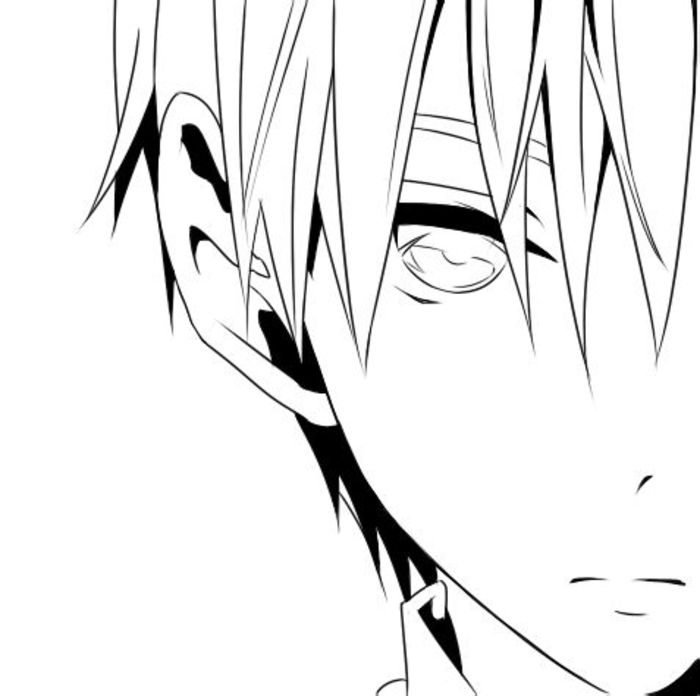 动漫线稿黑子的篮球橡皮章