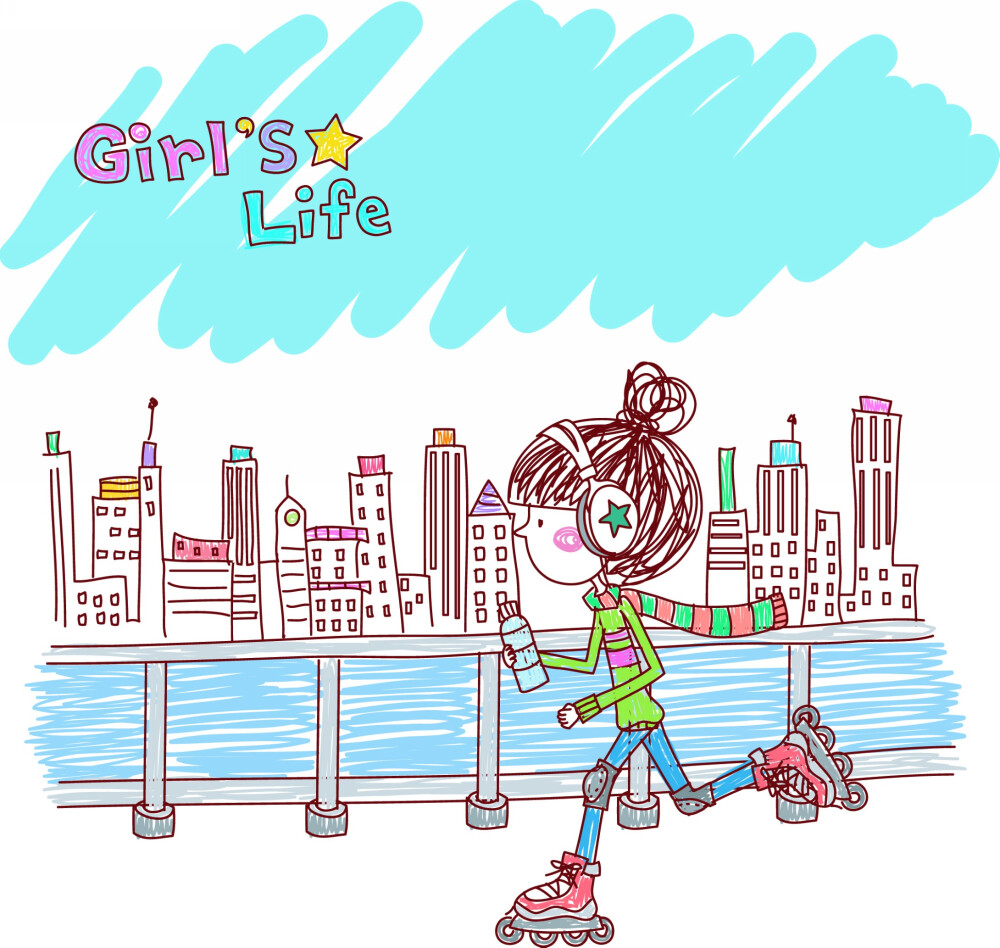 女孩的生活 Girl's Life 图20 运动 旱冰 轮滑