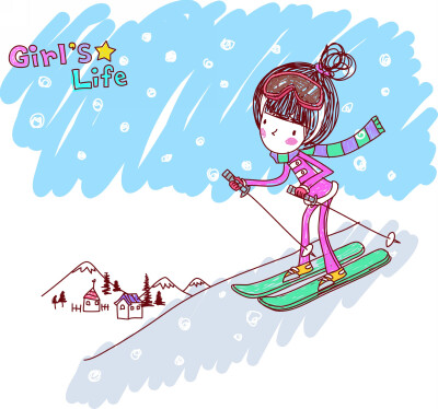 女孩的生活 Girl's Life 图25 运动 滑雪