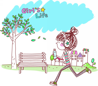 女孩的生活 Girl's Life 图36 运动 慢跑 跑步