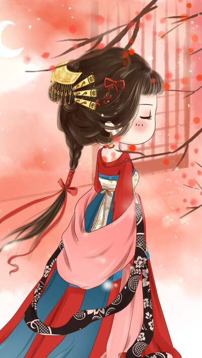 小薇的世界光 插画 壁纸 
