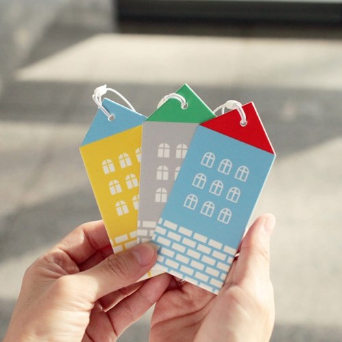 韩国2nul皮质旅行行李牌房子旅行箱背包吊牌名字牌托运标记牌