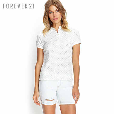 「POLO」←_←
F21水玉波点Polo衫短袖T恤 FOREVER21女装
