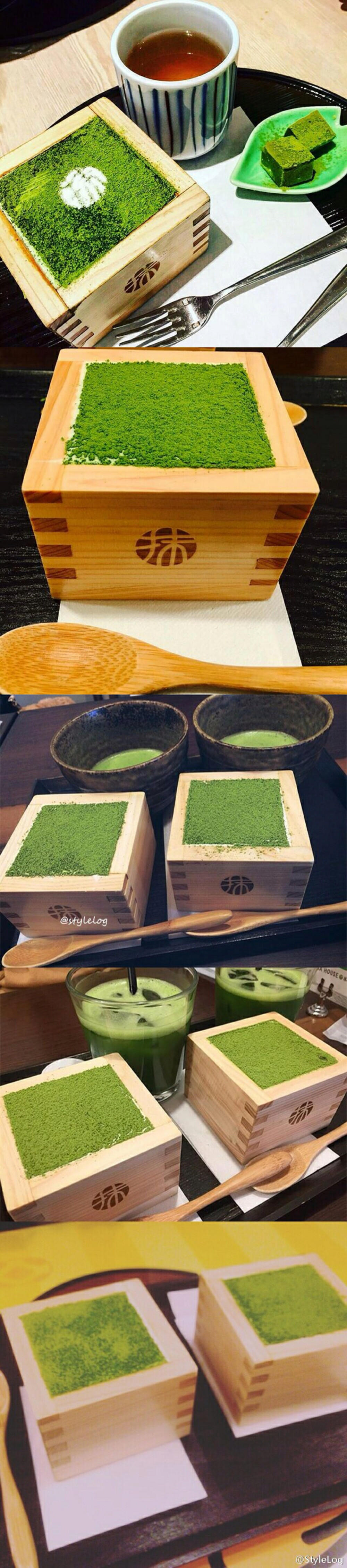  日本京都MACCHA HOUSE抹茶馆 推出木盒式的抹茶提拉米苏雪糕ψ(｀∇´)ψ 