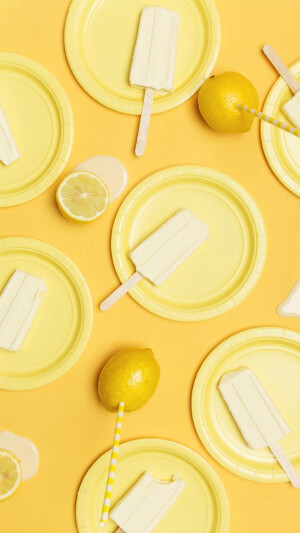 iPhone 壁纸 简约 黄色 yellow