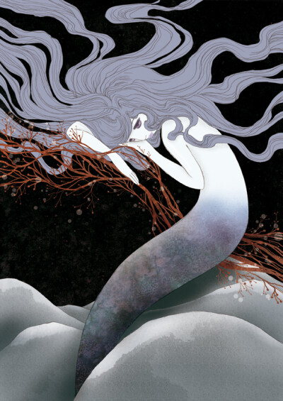 法国画师cathydelanssay插画作品