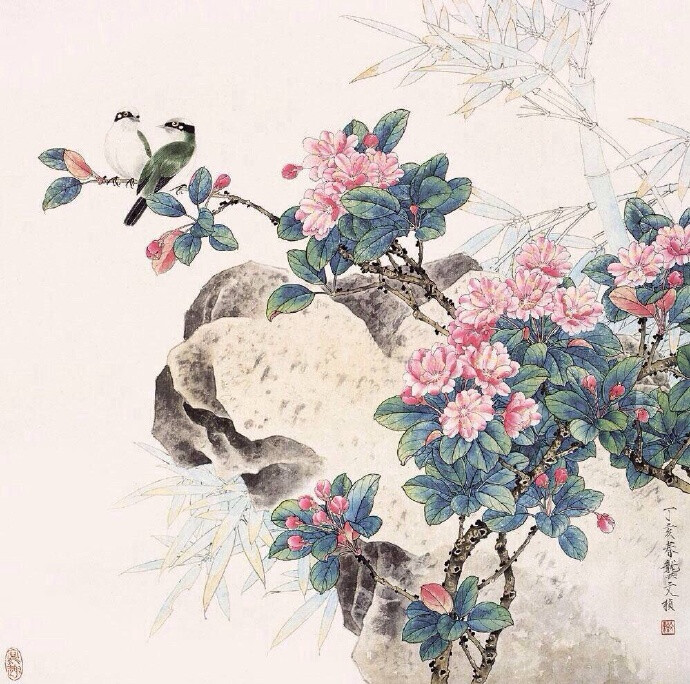 画家龚文桢工笔画花鸟图片 http://www.xiumeitu.net/chahua/986.html