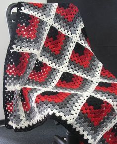 mitered granny square. | Mitered Granny Square | Knit/Crochet