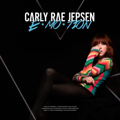 E·MO·TION——Carly Rae Jepsen2015新专，说句私心话：本人之前是霉粉，但是现在转喜欢蹲妹。。个人2015最爱专辑没有之一~每首都好惊艳！媒体评价也很高，不知道为什么没获得格莱美。。。之前的歌不错，今年整体转型…