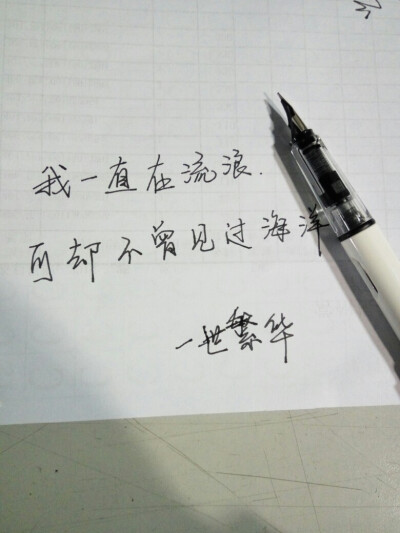 新买的钢笔，颜色为蓝黑，怎么喜欢