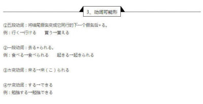 日语动词九种变形方法大全